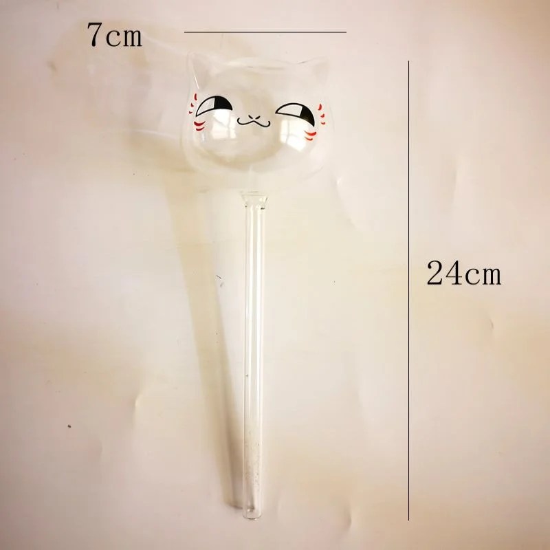 Otomatik bitki sulama ampuller kedi şekilli kendinden sulama küre cihazlar temizle cam bitki su ampuller bitki kendini sulama sistemi - Görsel 5