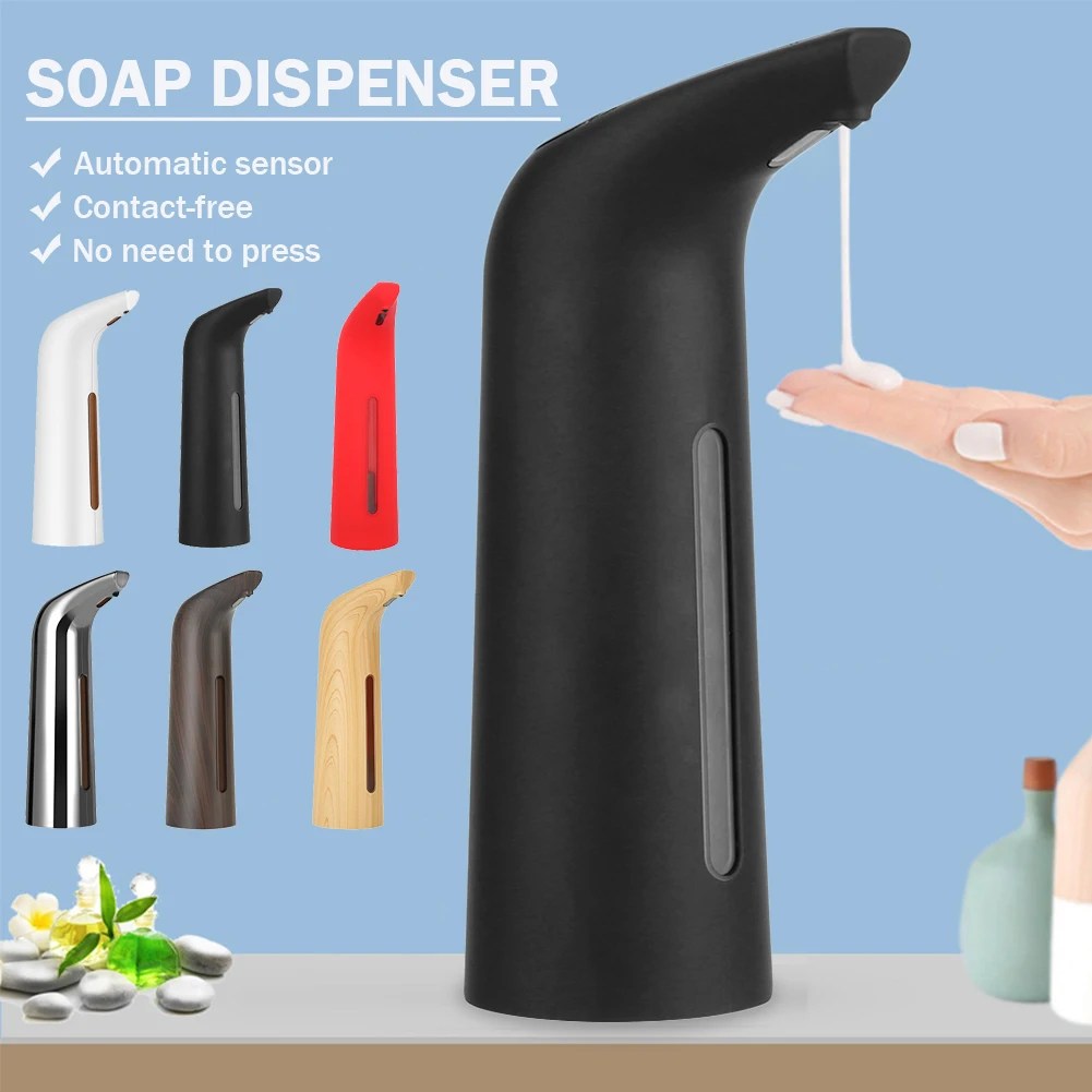 Otomatik sabunluk pil işletilen 200ML el mutfak banyo tuvalet için temizleyici dispenseri Touchless PX6 su geçirmez