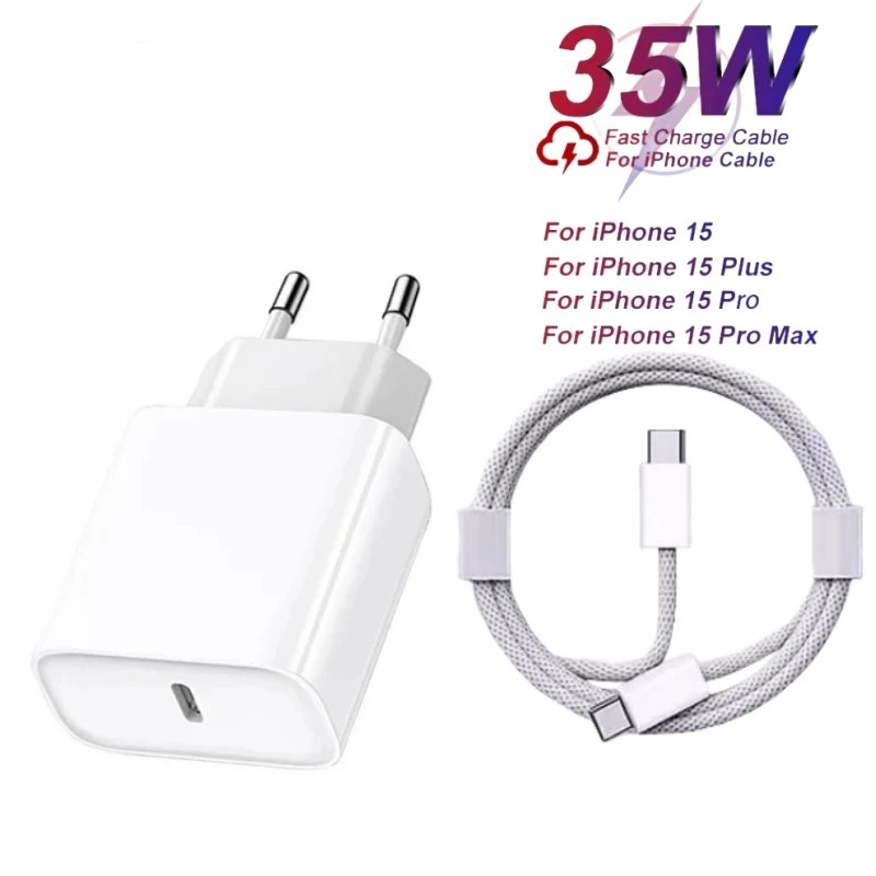 PD 35W USB C USB C şarj kablosu Apple iPhone 15 için Pro Max hızlı şarj tipi C tipi C kablo iPhone 15 artı iPad 10