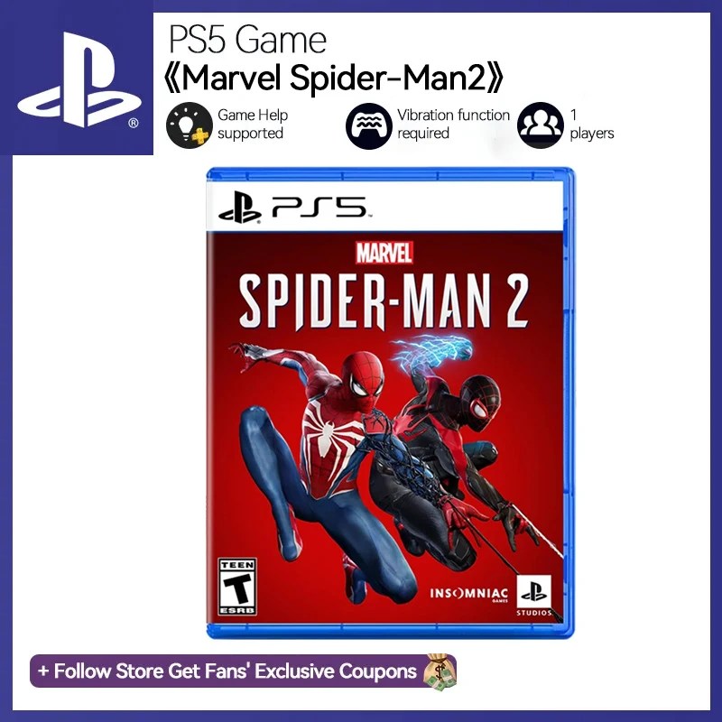 PS5 oyun fiyatları orijinal PlayStation 5-marvel'in örümcek adam 2-fiziksel oyun kartı PS5 Sony orijinal