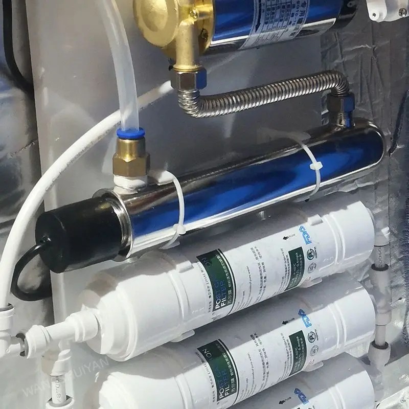 Paslanmaz çelik UV su ultraviyole tüp lamba doğrudan içecek dezenfeksiyon tedavi filtresi akvaryum balık tankı arıtma temizleyici - Görsel 2