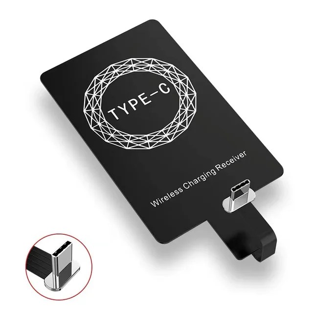 Qi kablosuz şarj alıcısı destek tipi C mikro usb hızlı kablosuz şarj adaptörü için iPhone5-7 Android telefon kablosuz şarj - Görsel 8