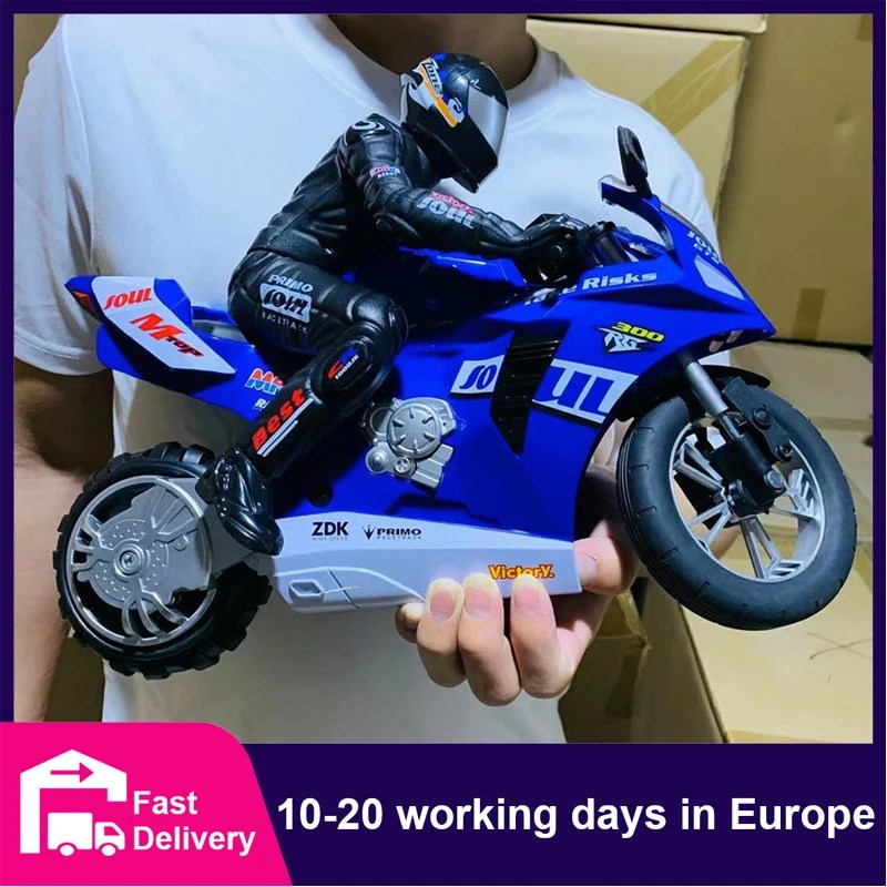 RC motosiklet çocuk oyuncak 2.4G uzaktan kumanda motosiklet yüksek hızlı yarış sürüklenme dublör oyuncak arabalar erkek çocuklar için oyuncak çocuk hediyeler