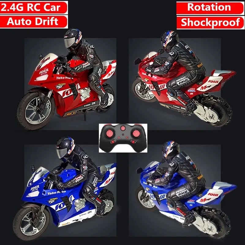 RC stunt stunt l 3D rotasyon çevirir 2.4G uzaktan kumanda dublör motosiklet yüksek hızlı yarış drift araba darbeye otomatik denge oyuncak