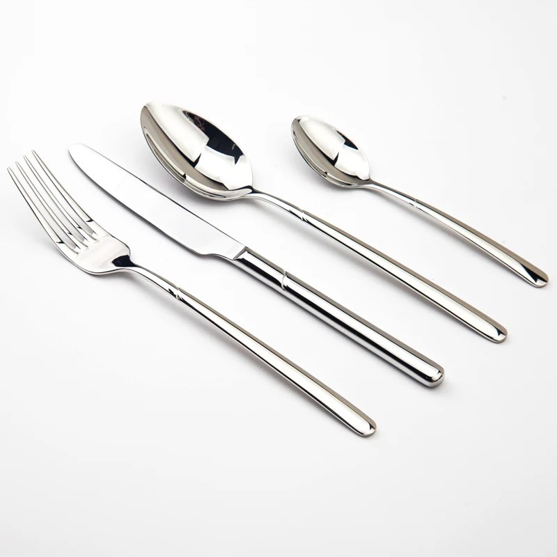 Rahat bölge yemek seti lüks çatal çelik Set kaliteli 24 adet sofra bıçaklar çatal yemek takımı batı gıda restoran