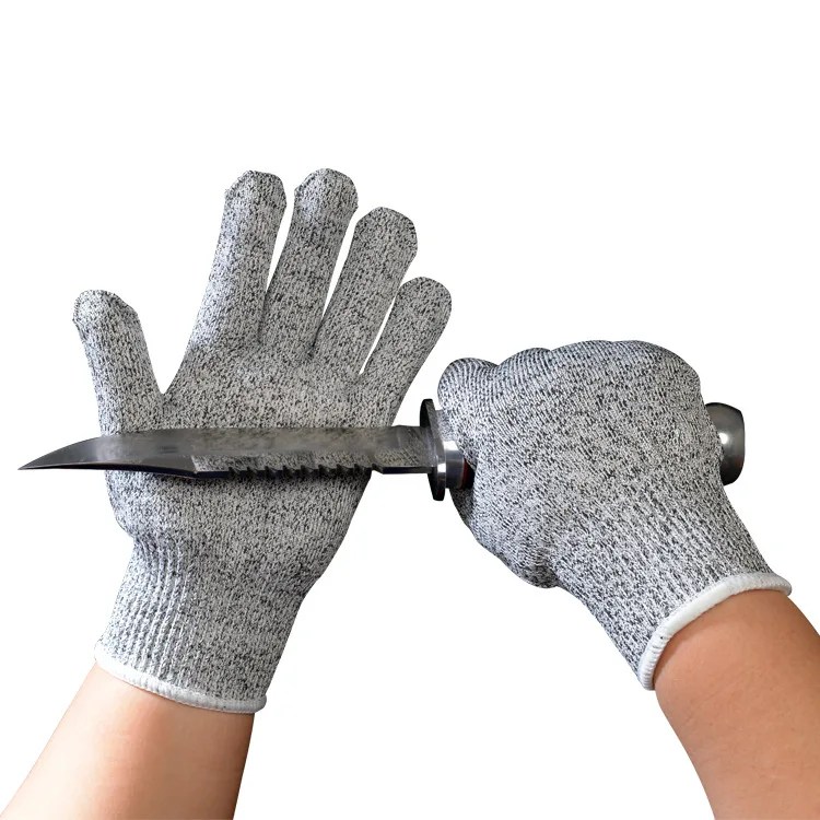 Sınıf 5 Anti-cut Anti-cut eldiven HPPE Amazon ihracat el koruyucu malzemeleri bahçe bahçe emek koruma eldiven - Görsel 2
