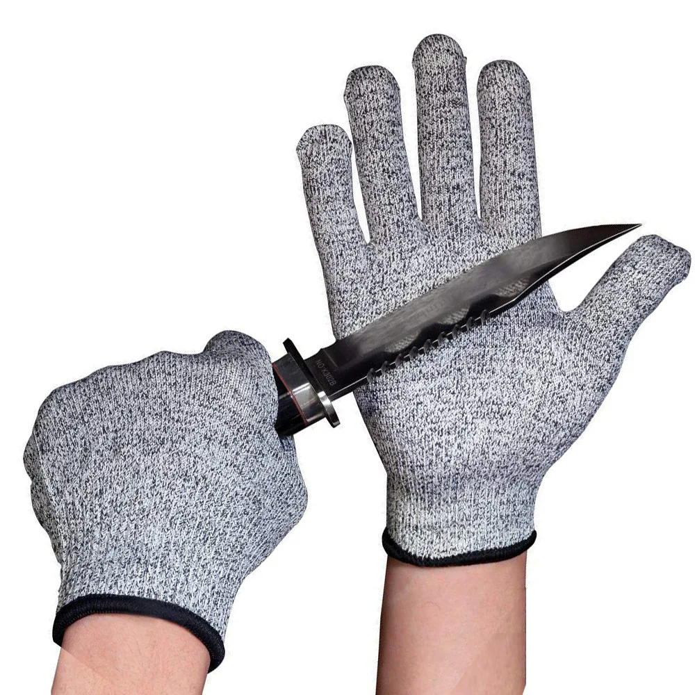 Sınıf 5 Anti-cut Anti-cut eldiven HPPE Amazon ihracat el koruyucu malzemeleri bahçe bahçe emek koruma eldiven