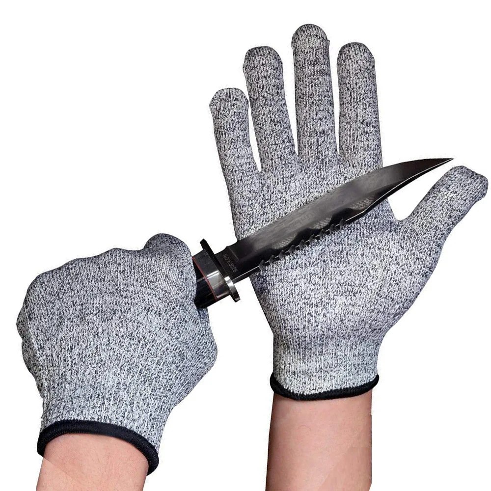 Sınıf 5 Anti-cut Anti-cut eldiven HPPE Amazon ihracat el koruyucu malzemeleri bahçe bahçe emek koruma eldiven