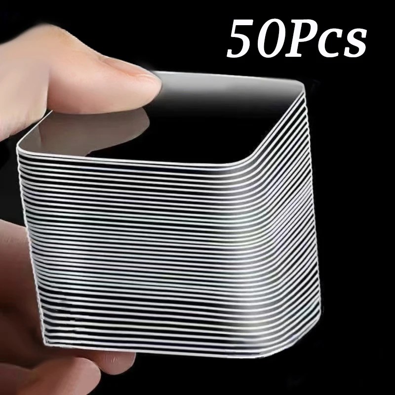 Süper güçlü çift taraflı yapışkan bant şeffaf kare Nano Tapewaterproof duvar çıkartmaları banyo mutfak yapışkan bant için
