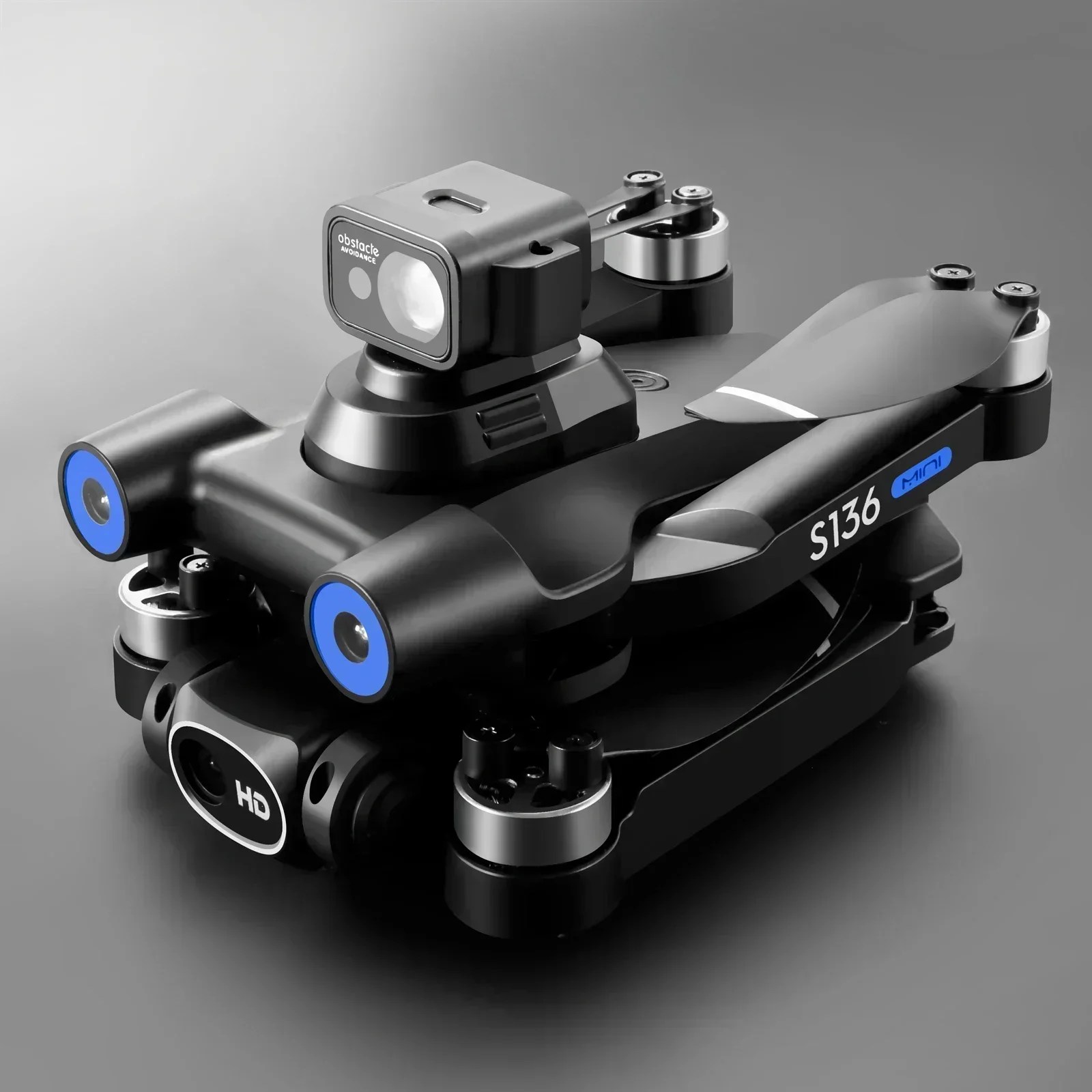 S136 Max GPS Rc Drone 4K HD çift kamera profesyonel fotoğraf engel kaçınma fırçasız helikopter katlanabilir Quadcopter