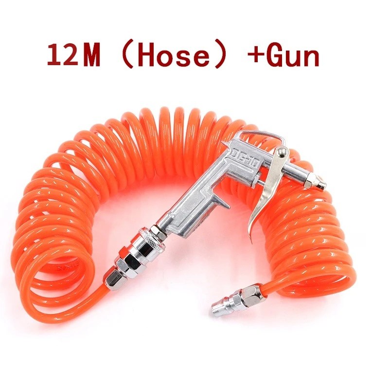 Yüksek Basınçlı Temizleme Tabancası Tüpü 8*5mm JP Bağlantısı Geri Çekilebilir Hortum Pu Kompresör Hava Hortumu Hava Toz Toplayıcı Üfleme Yaylı Tüp - AliExpress - Görsel 11