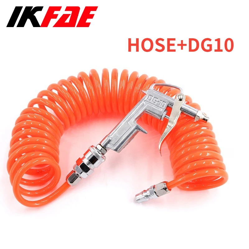 Yüksek Basınçlı Temizleme Tabancası Tüpü 8*5mm JP Bağlantısı Geri Çekilebilir Hortum Pu Kompresör Hava Hortumu Hava Toz Toplayıcı Üfleme Yaylı Tüp - AliExpress