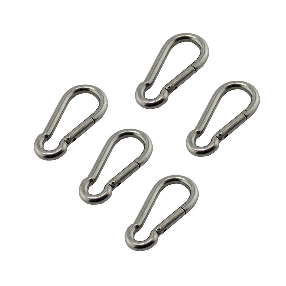 Karabina Kanca Deniz Paslanmaz Çelik 50mm 60mm 70mm 80mm Uzunluk Büyük Ağır Paslanmaz Karabina - AliExpress