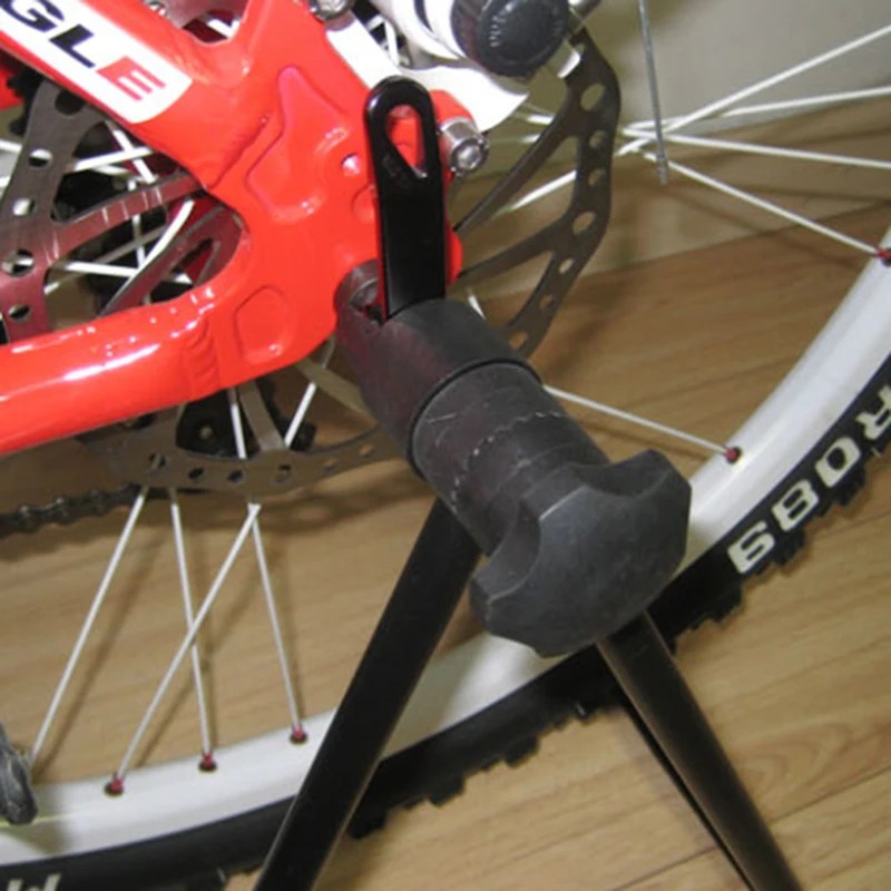 Evrensel katlanabilir bisiklet bisiklet vitrin rafı üçgen tekerlek göbeği tamir standı KickStand dikey park bisikleti aksesuarları - AliExpress - Görsel 4