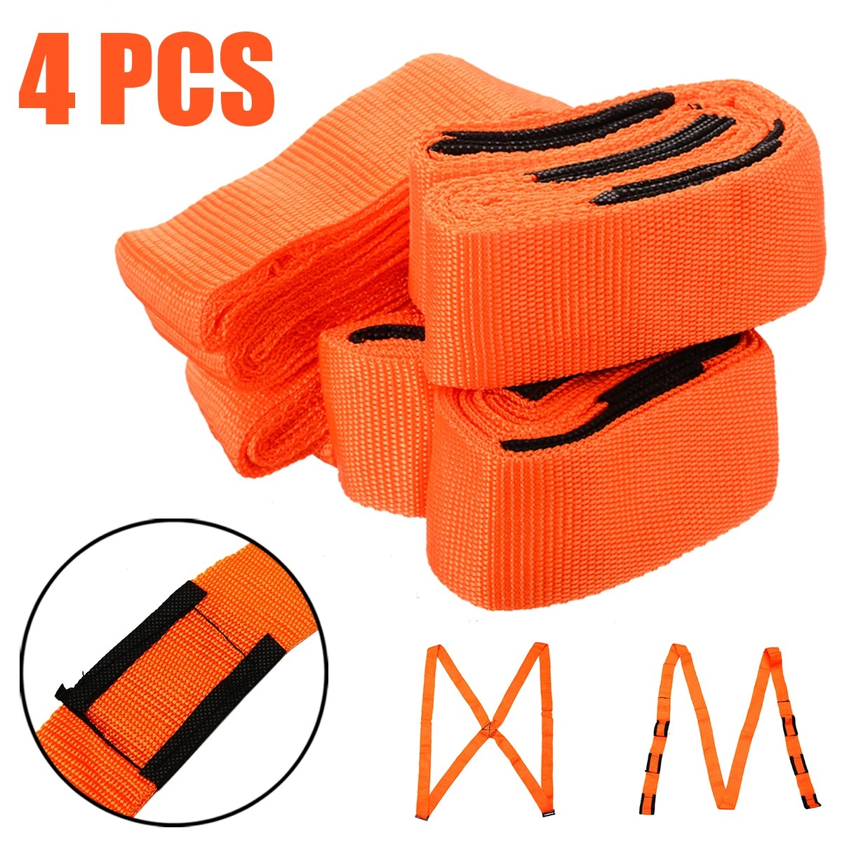 4 adet Kaldırma Hareketli Askılar Koşum Ağır Taşıma Mobilya Kargo Taşıyıcılar Taşıma Halatı Yardım Omuz Kemeri - AliExpress