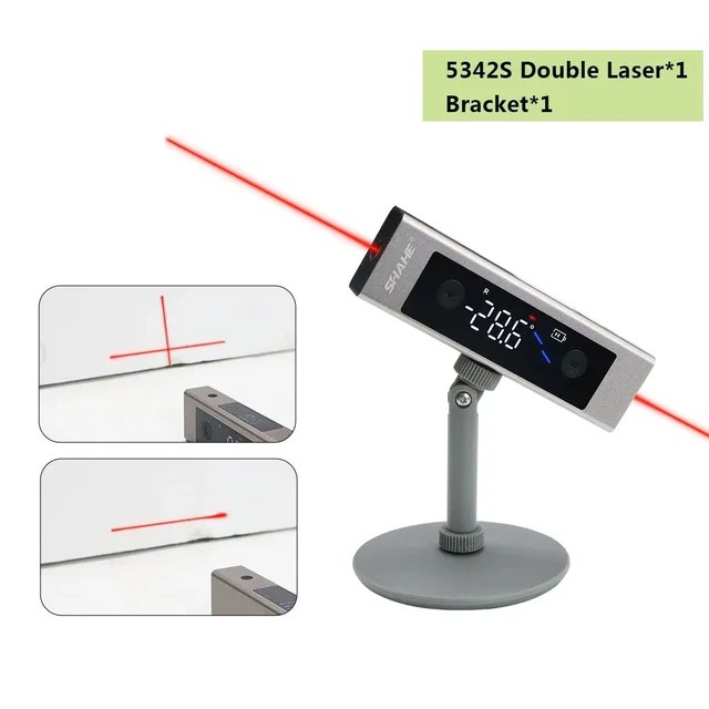 SHAHE 2 In 1 lazer seviyesi dijital İnklinometre lazer İletki açı cetvel tip-c şarj edilebilir lazer ölçüm aracı - Görsel 12