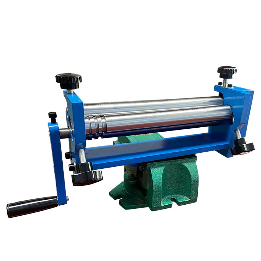 SJ300 üç rulo dairesel bükme makinesi manuel plaka bükme makinesi haddeleme makinesi 300mm - Görsel 6