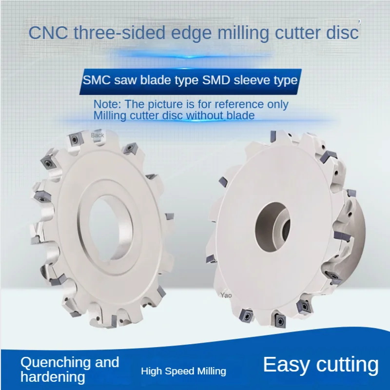 SMD kol tipi üç taraflı freze kesicisi disk SMC testere bıçağı freze kesicisi kafa CNC yerleştirme kurulum MPHT serisi bıçak