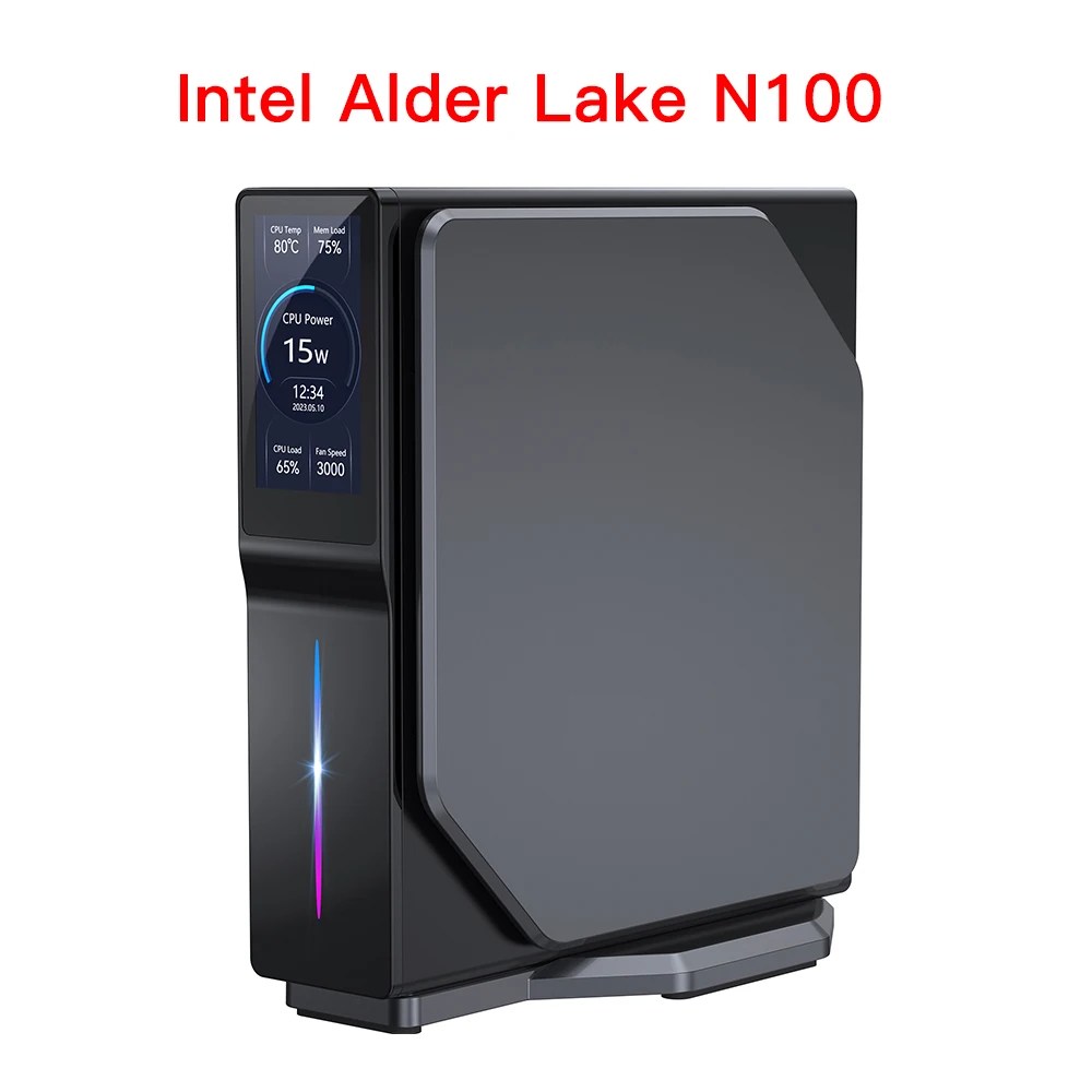 SZBOX S1 Intel Alder göl N100 MINI PC DDR4 3200MHz 16GB 512GB SSD Windows 11 RGB WIFI 5 BT4.2 1000Ml MINI PC oyun bilgisayar