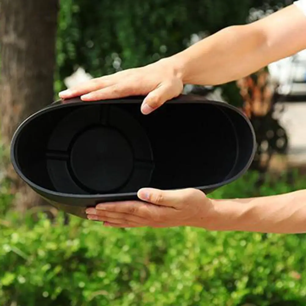 Saksı sahte viski varil şekli saksı plastik kalınlaşmış çiçeklik kapalı açık Yard veranda saksı bahçe için