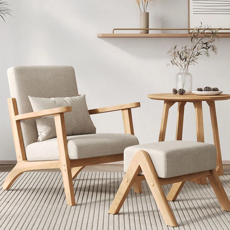 Salon ahşap oturma odası sandalyeleri lüks tasarım el kanepe yemek masası sandalyesi balkon Accent Sedie Da Soggiorno mobilya HD50TY