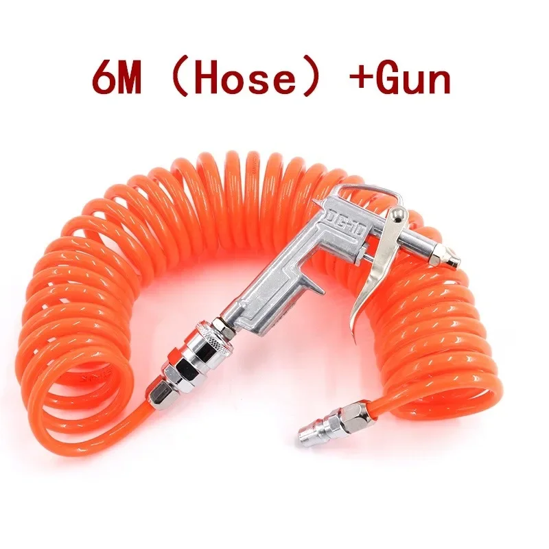 Yüksek Basınçlı Temizleme Tabancası Tüpü 8*5mm JP Bağlantısı Geri Çekilebilir Hortum Pu Kompresör Hava Hortumu Hava Toz Toplayıcı Üfleme Yaylı Tüp - AliExpress