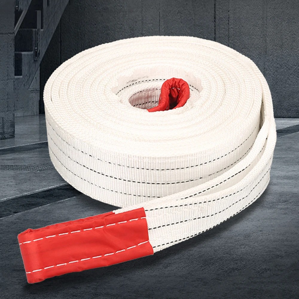 1 Ton 5 m 3 m 2 m 1 m Endüstriyel Kaldırma Kemeri Aşınmaya Dayanıklı Beyaz Düz Kaldırma Kemeri Römork Sling Vinç Kaldırma Kargo Polyester - AliExpress