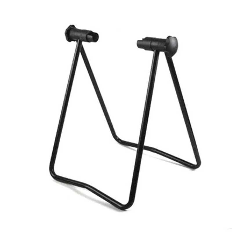 Evrensel katlanabilir bisiklet bisiklet vitrin rafı üçgen tekerlek göbeği tamir standı KickStand dikey park bisikleti aksesuarları - AliExpress