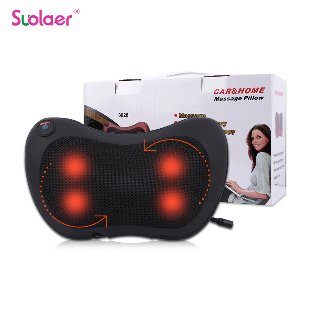 Shiatsu sırt ve boyun masajı-sırt ağrısı, kas ağrıları, sandalyeler ve arabalar için ısı ile 3D derin doku yoğurma masaj yastığı