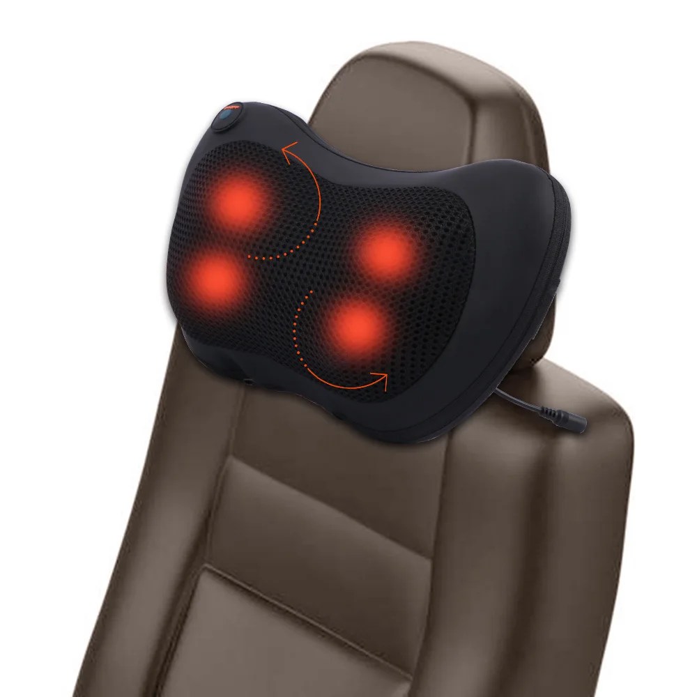 Shiatsu sırt ve boyun masajı-sırt ağrısı, kas ağrıları, sandalyeler ve arabalar için ısı ile 3D derin doku yoğurma masaj yastığı - Görsel 2