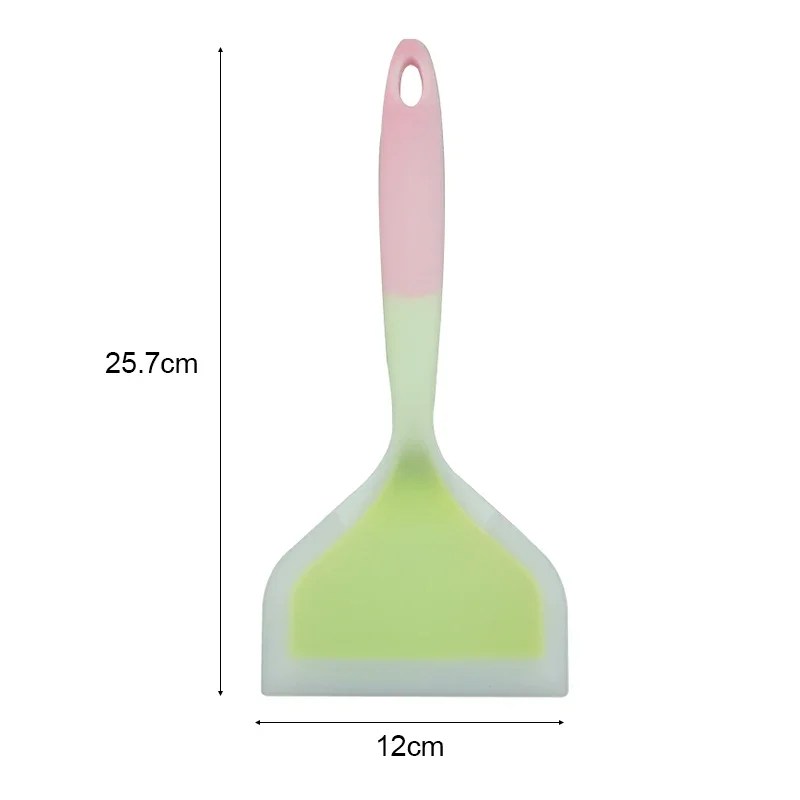 Silikon Spatula mutfak pişirme kapları sığır eti yumurta mutfak kazıyıcı geniş Pizza kürek yapışmaz Spatula pişirme araçları - Görsel 4