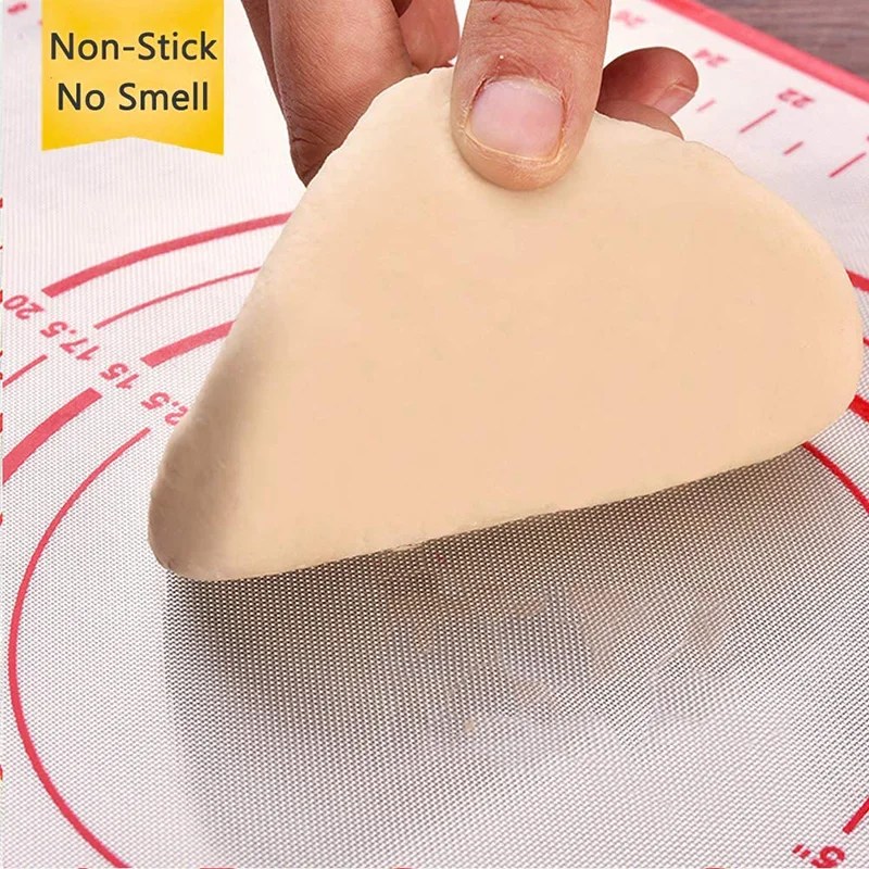 Silikon pişirme Mat Pad fırın tepsisi Pizza hamur makinesi pasta mutfak alet yapışmaz haddeleme hamur Mat pişirme araçları Bakeware - Görsel 4