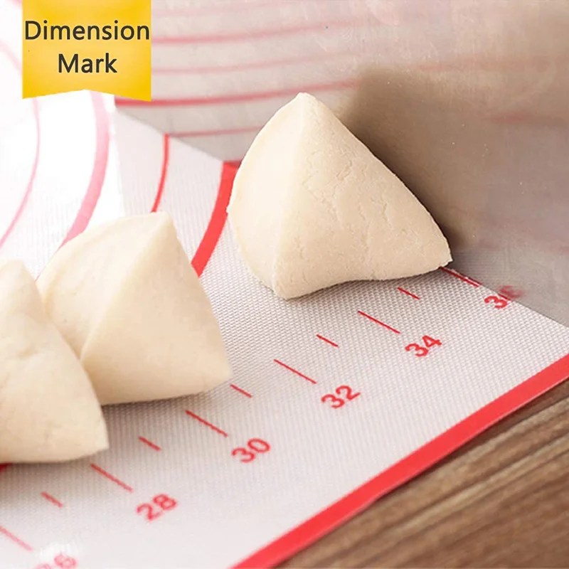 Silikon pişirme Mat Pad fırın tepsisi Pizza hamur makinesi pasta mutfak alet yapışmaz haddeleme hamur Mat pişirme araçları Bakeware - Görsel 5