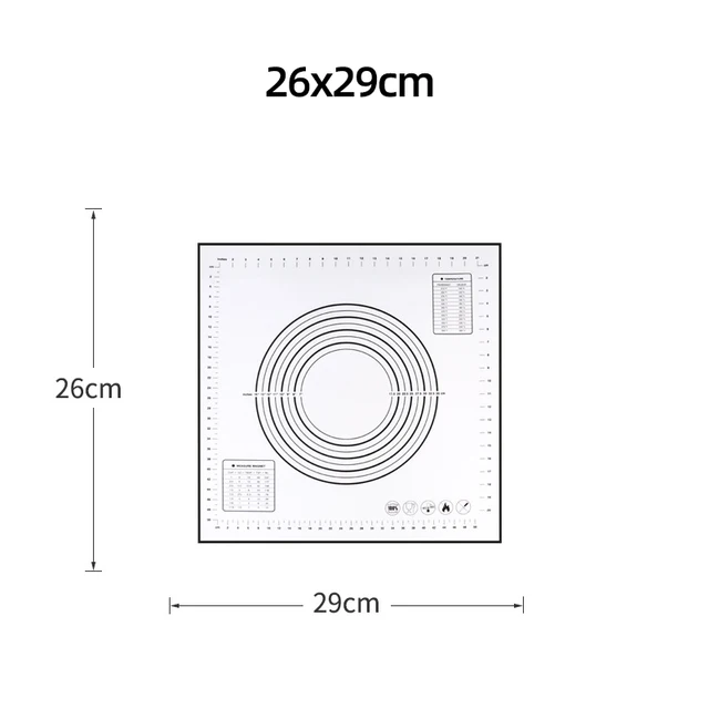 Silikon pişirme Mat Pad fırın tepsisi Pizza hamur makinesi pasta mutfak alet yapışmaz haddeleme hamur Mat pişirme araçları Bakeware