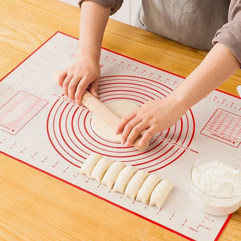 Silikon pişirme Mat Pad fırın tepsisi Pizza hamur makinesi pasta mutfak alet yapışmaz haddeleme hamur Mat pişirme araçları Bakeware