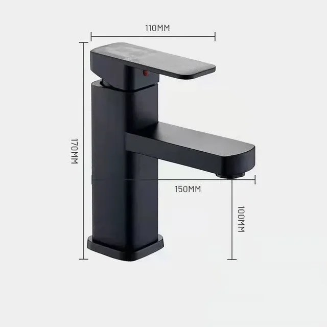 Siyah/krom banyo muslukları sıcak ve soğuk mikser musluklar Vanity banyo mutfak güverte üstü banyo lavabo bataryaları aksesuarları - Görsel 8