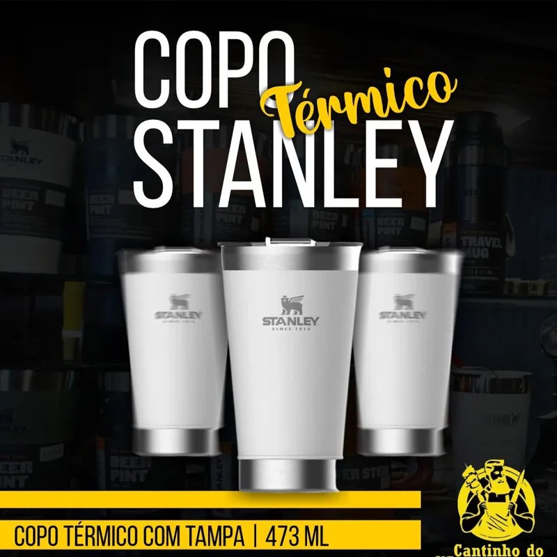 Soğuk sıcak su bira için Stanlyey 473ml termos kupa bira paslanmaz çelik termos vakum yalıtımlı kahve kupa Cafe Copo Termico - Görsel 4