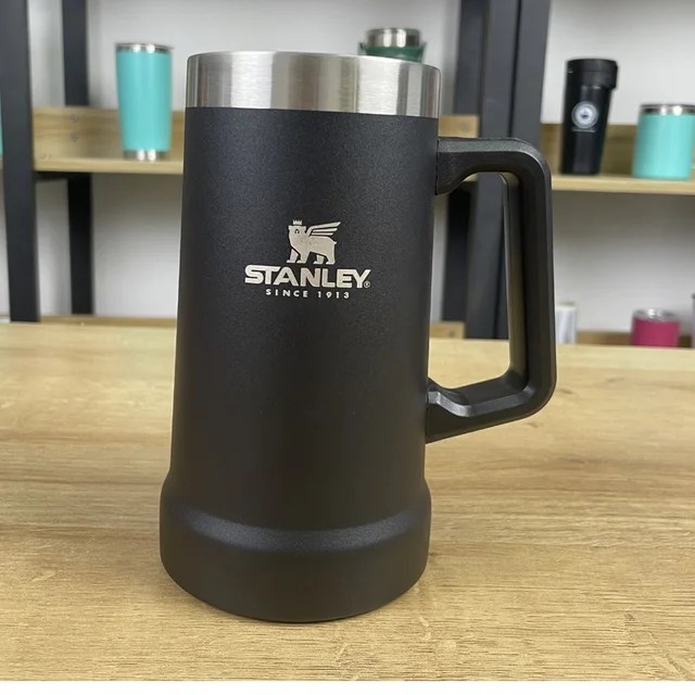 Soğuk sıcak su bira için Stanlyey 473ml termos kupa bira paslanmaz çelik termos vakum yalıtımlı kahve kupa Cafe Copo Termico - Görsel 10