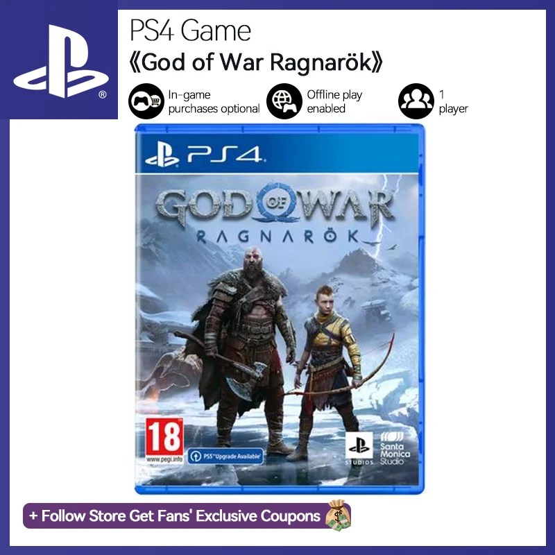 Sony PlayStation 4 God of War Ragnarok PS4 oyunu, Platform PlayStation4 PS4 oyun diskleri için savaş RAGNAROK tanrısını ele alıyor