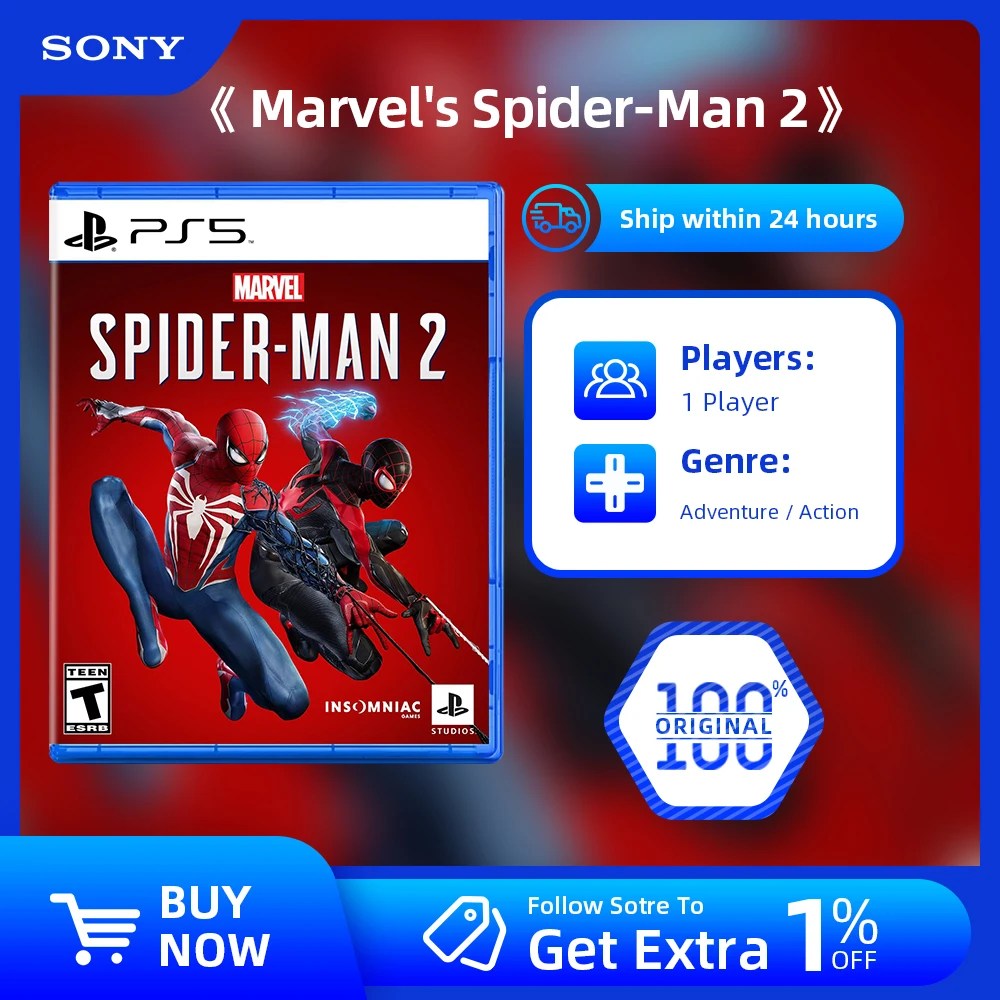 Sony PlayStation 5 PS5 oyun fırsatları-marvel'in örümcek adam 2 - 100% resmi orijinal fiziksel oyun kartı