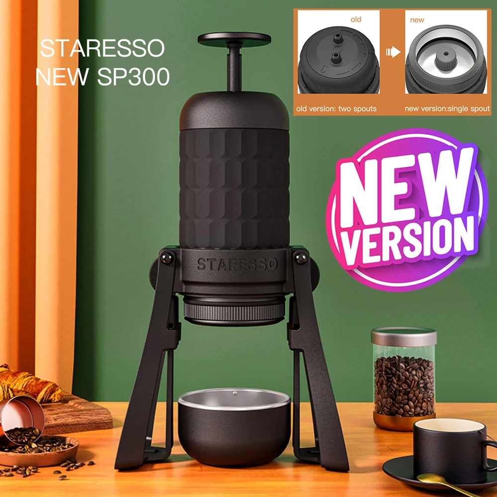 Stamirage yeni Mirage SP300 PLUS taşınabilir Espresso makinesi manuel kahve makinesi 180ml cezve hızlı demlemek çift çekim kremsi Espresso