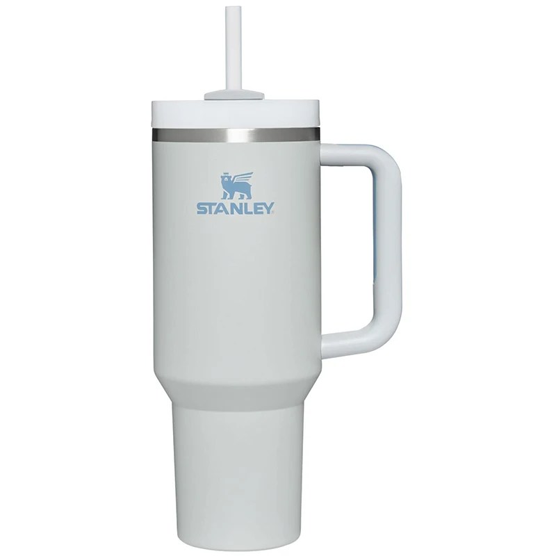 Stanely 40 oz Tumbler kolu kapak saman büyük kapasiteli vakum seyahat kupa açık araba su şişesi çift vakum buz çubuğu fincan - Görsel 2