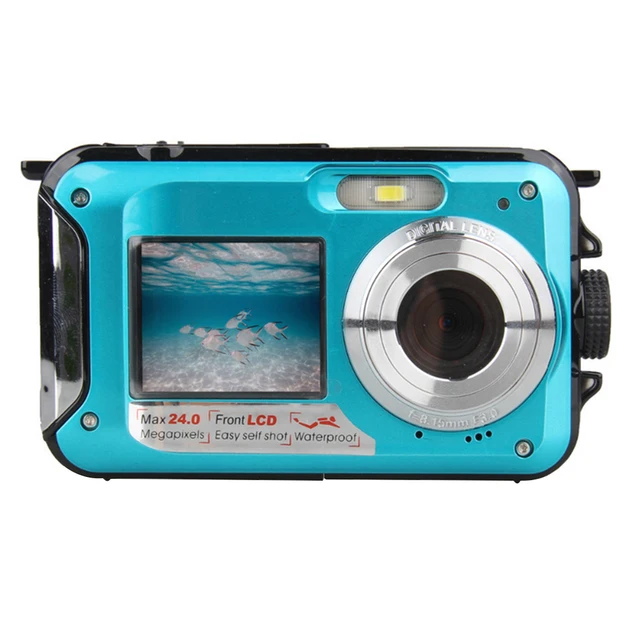 Su geçirmez Anti-Shake dijital kamera 1080P HD 2.4MP sualtı Video kaydedici