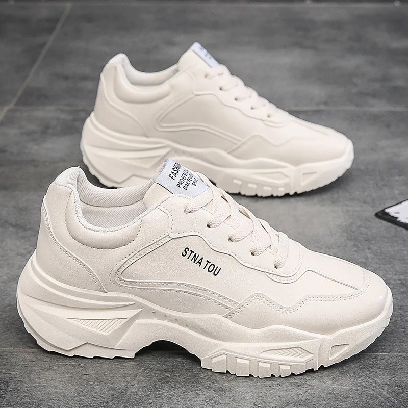 Tıknaz Sneakers moda erkek ayakkabısı marka beyaz erkek rahat ayakkabılar sonbahar platformu vulkanize ayakkabı zazapara Hombre 2024 yeni sıcak