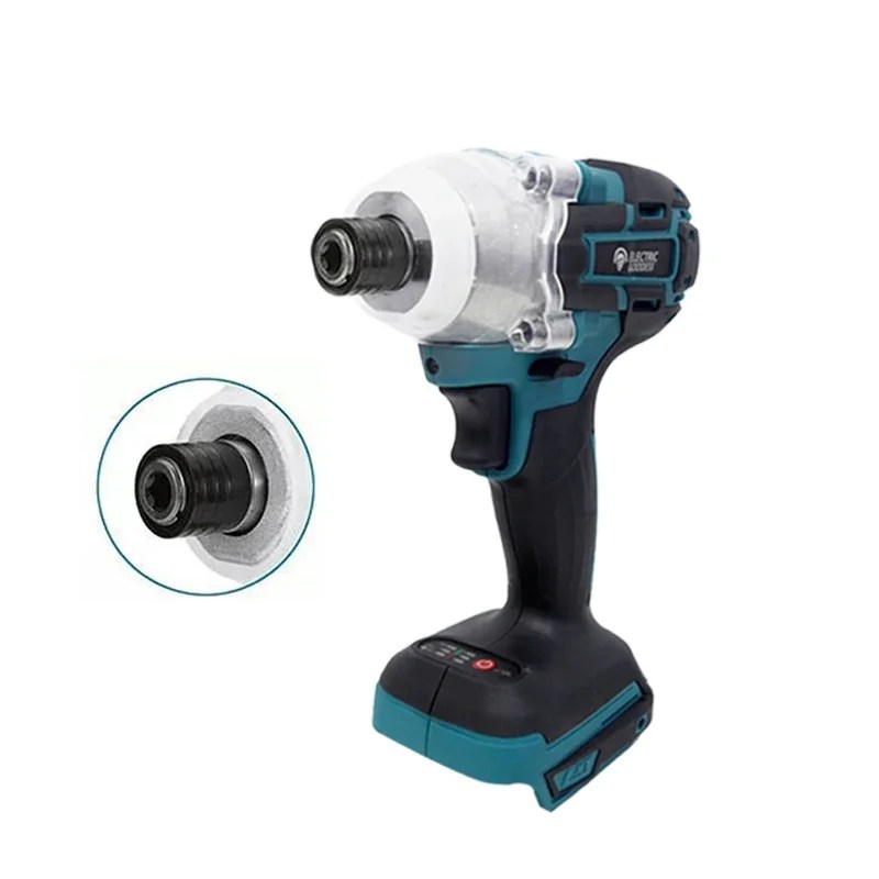 TW285 fırçasız darbe anahtarı 520N.M yüksek tork 1/2 ve 1/4 inç elektrikli alet pil paketi 3 tip kafaları Makita 18V pil için uygun - Görsel 3