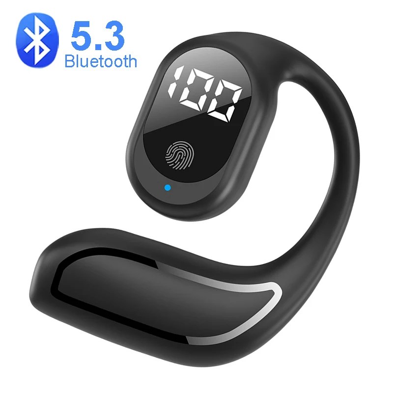 TWS kablosuz kulaklık Bluetooth 5.3 kulak kancası kulaklık HiFi Stereo gürültü azaltma kulaklık Huawei iPhone için su geçirmez kulaklık