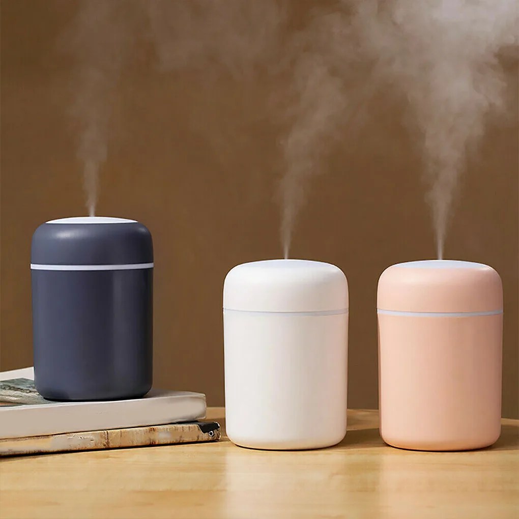 Taşınabilir hava nemlendirici 300ml ultrasonik aromalı uçucu yağ difüzör USB serin Mist Maker arıtma aromaterapi araba ev için - Görsel 2