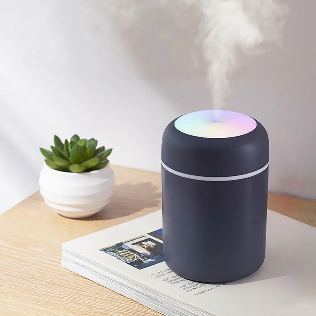 Taşınabilir hava nemlendirici 300ml ultrasonik aromalı uçucu yağ difüzör USB serin Mist Maker arıtma aromaterapi araba ev için - Görsel 3