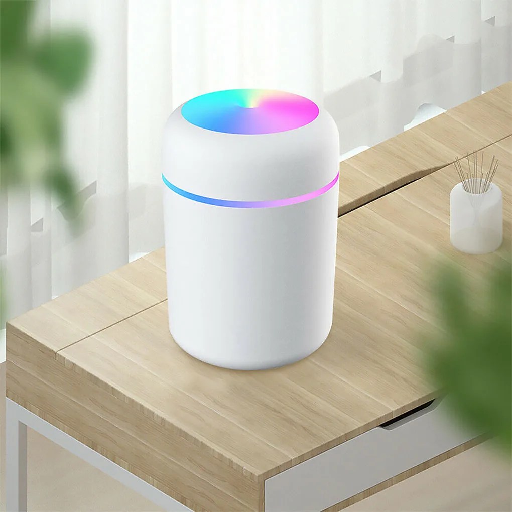 Taşınabilir hava nemlendirici 300ml ultrasonik aromalı uçucu yağ difüzör USB serin Mist Maker arıtma aromaterapi araba ev için - Görsel 4
