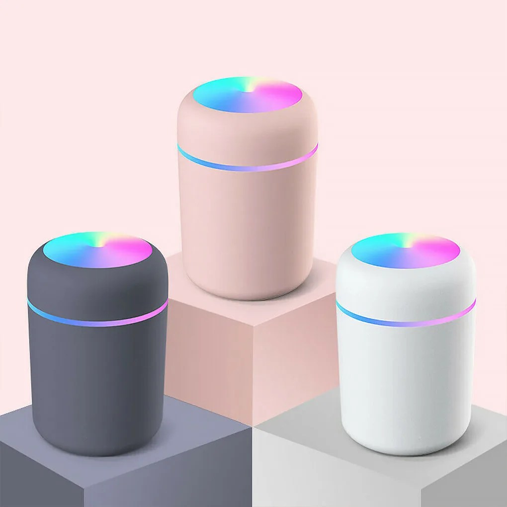 Taşınabilir hava nemlendirici 300ml ultrasonik aromalı uçucu yağ difüzör USB serin Mist Maker arıtma aromaterapi araba ev için - Görsel 5